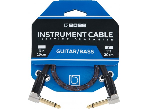 <b>BOSS BIC-1AA Cabo Audio Patch Jack angulado/angulado mono 30 centimetros comprimento para Pedalboards Revestimento Malha Garantia Vitalícia</b> <b>BOSS BIC-1AA Cabo Audio Patch Jack angulado/angulado mono 30 centimetros comprimento para Pedalboards Revestimento Malha Garantia Vitalícia</b>